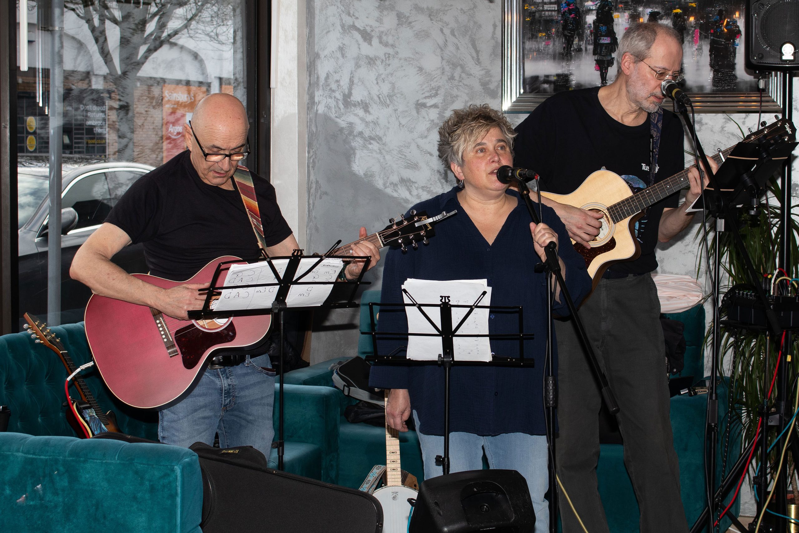 Horse to Water, band performing in a cafe