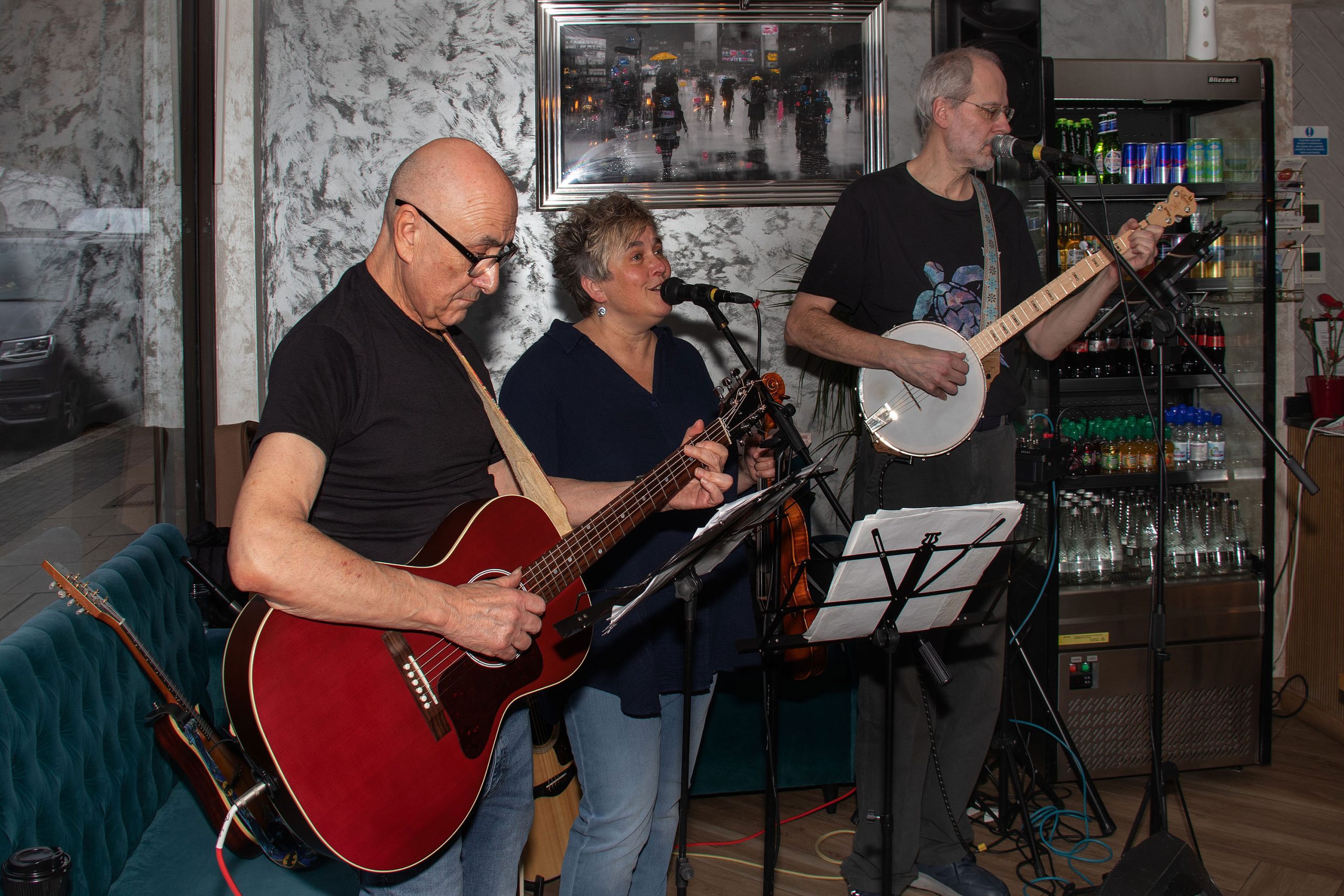 Horse to Water, band performing in a cafe