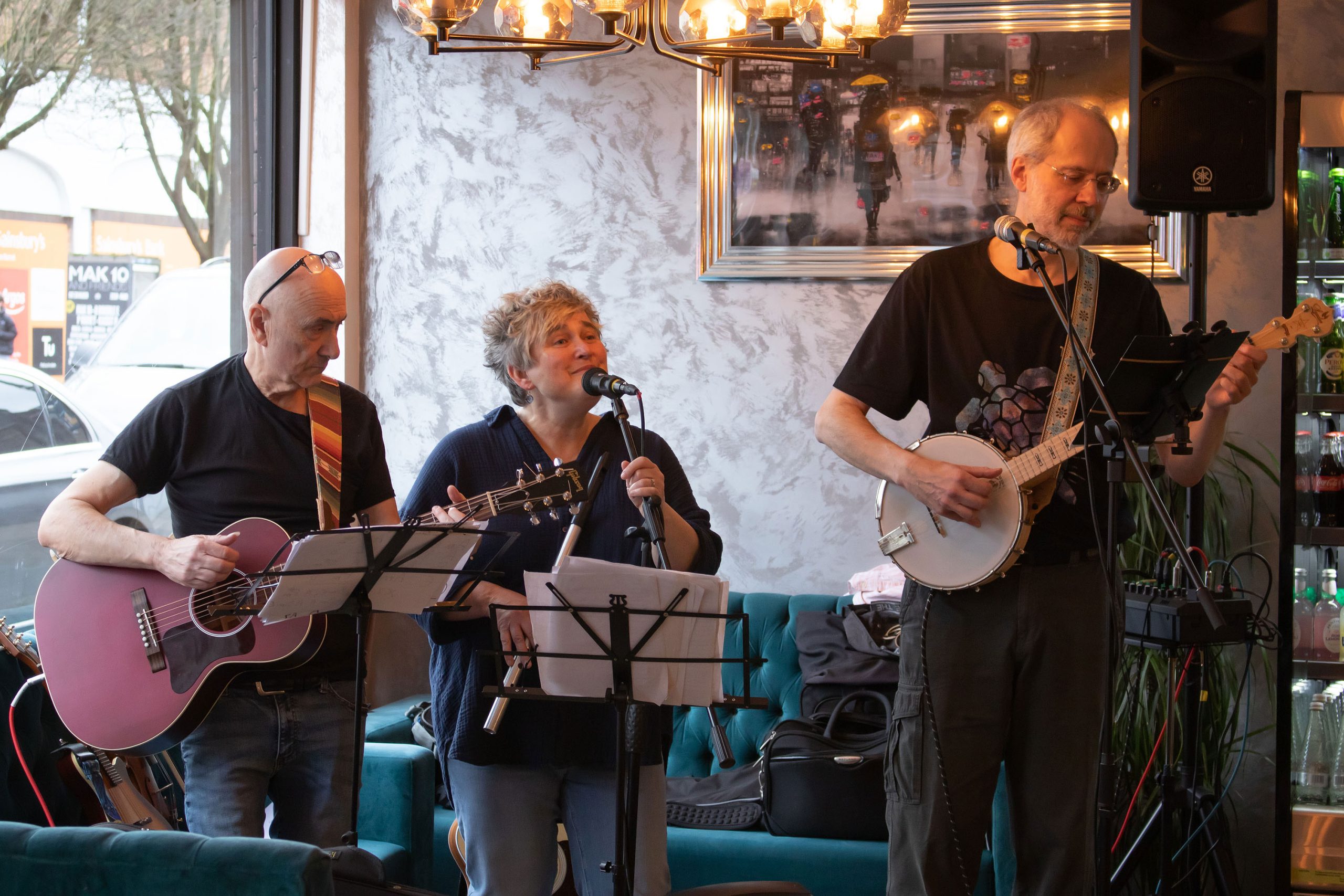 Horse to Water, band performing in a cafe